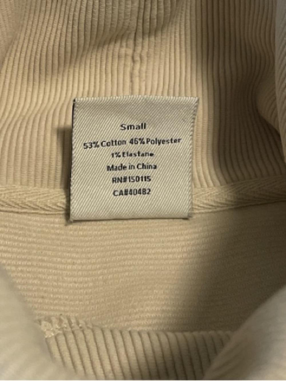 Varley Milton Sweatshirt in Cream Women’s Size Small - Picture 8 of 8